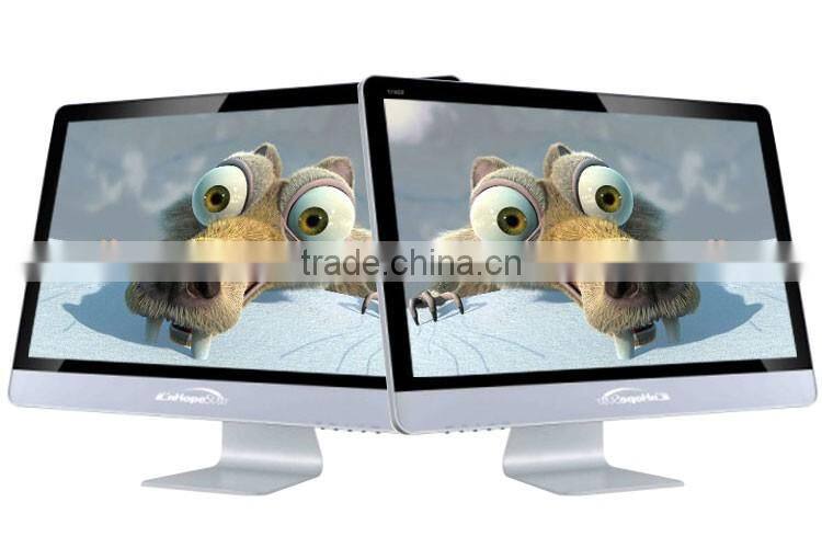 Metal casing 24 inch desktop computer monitor price with 12v