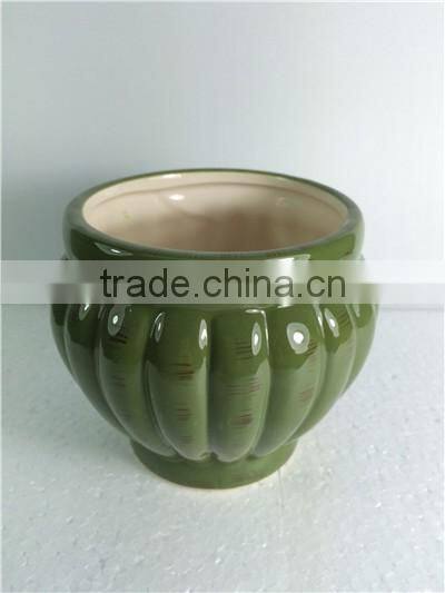 Colorful wholesale cheap home decorative ceramic handicrafts flower pot with saucer