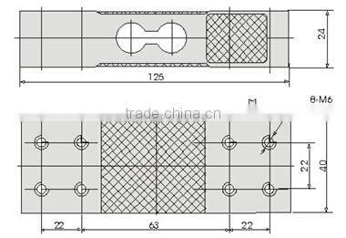 Single point type load cell