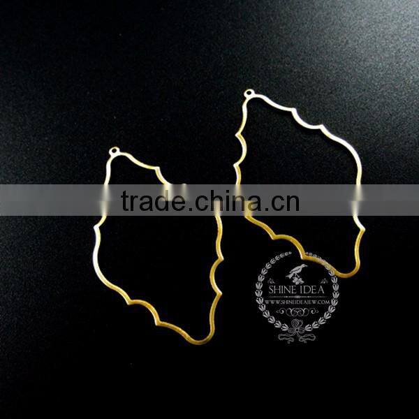 53*31mm raw brass hollow cloud pendant charm DIY earrings chandelier jewelry findings 1800158