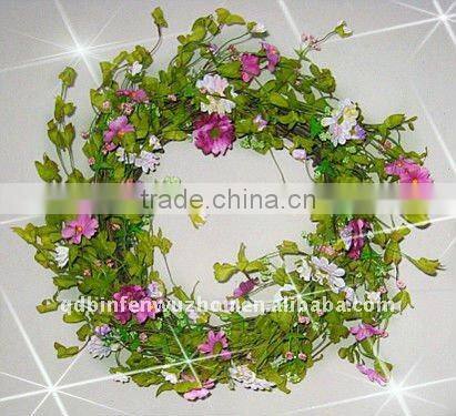 Handmade Artificial Flowers Wreaths for Spring Decorations