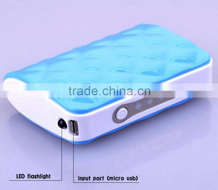 Business style 5200mah 4 LED indicator camping power bank for business gifts