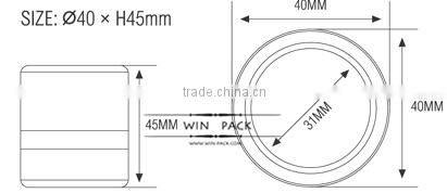 Loose powder compact case,plastic loose powder container,hot sell powder case