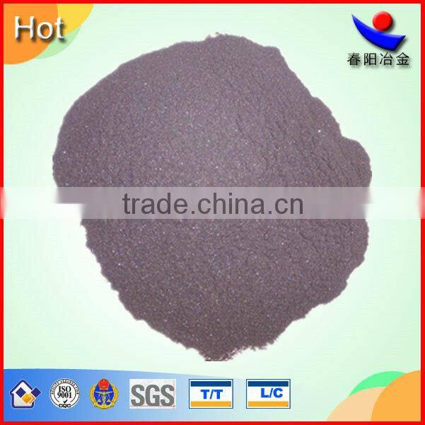 SiCa alloy metal powder as additive in steel production