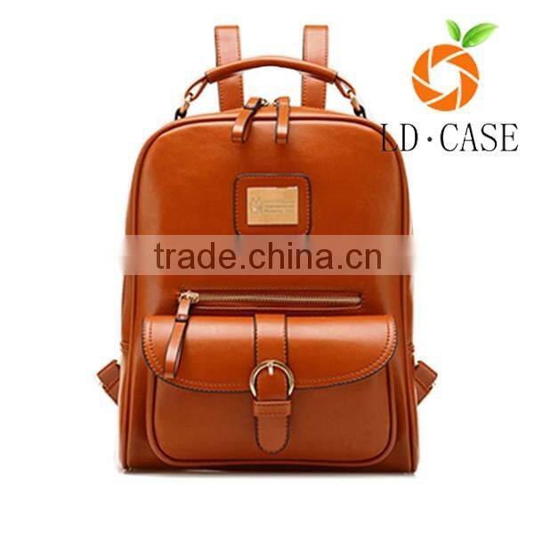 new products men vintage leather backpack, shoulder bag