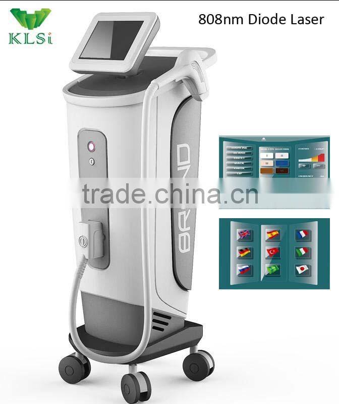 Only for Overseas distributors 2016 New Diode Laser depilation 808nm Equipment with 20 million shots