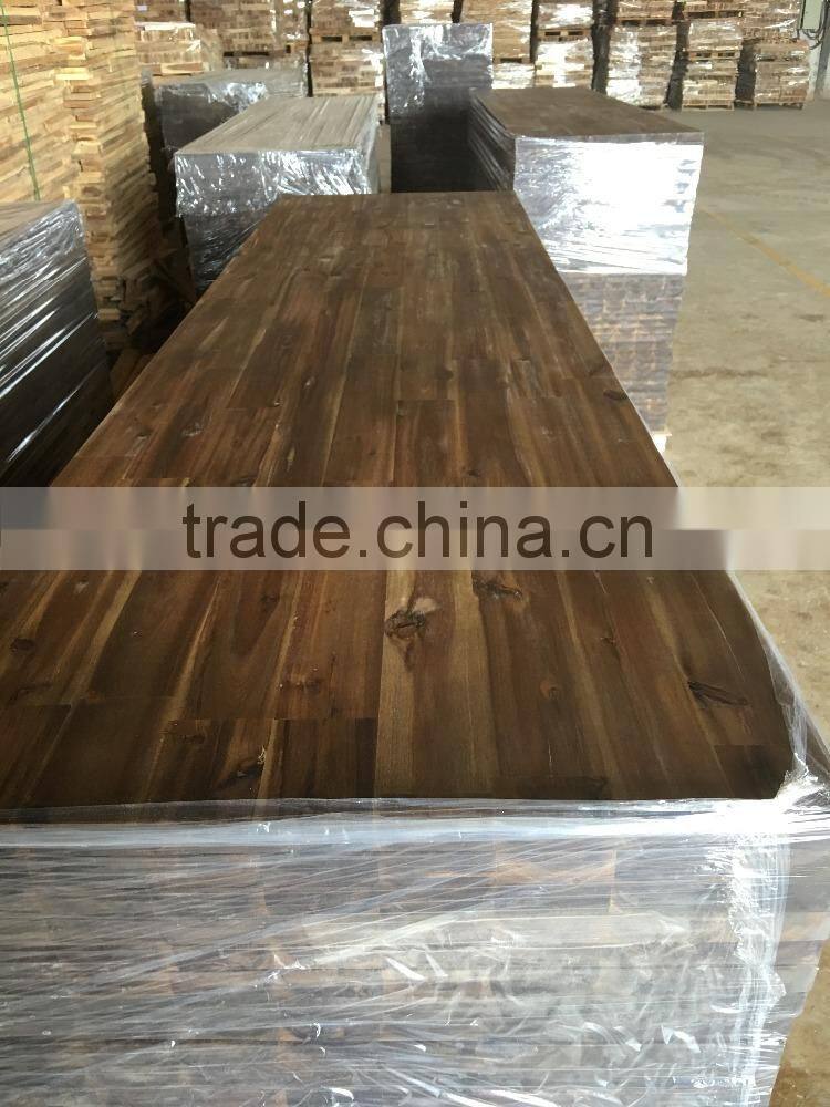 Acacia wood finger jointed boards for worktops/benchtop hardwax oiled