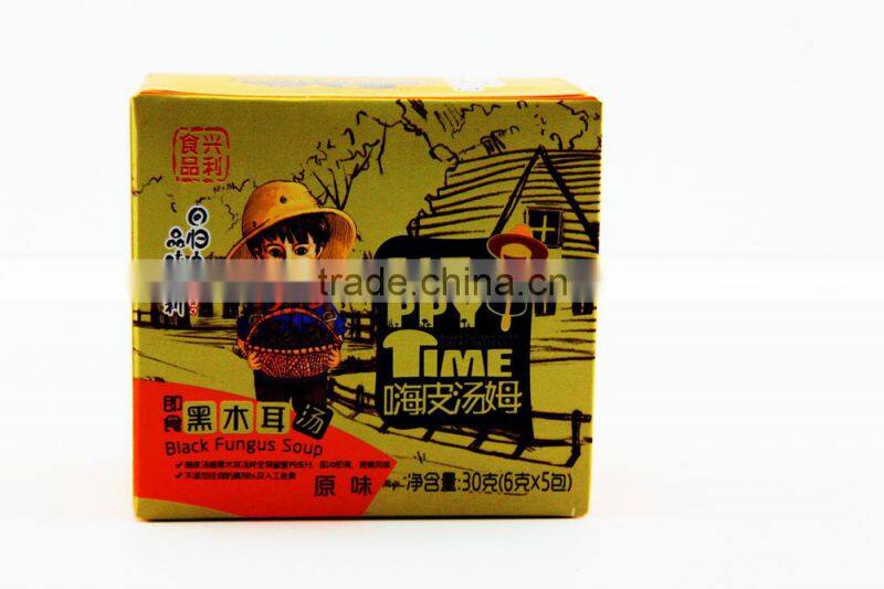 Black fungus instant soup dried