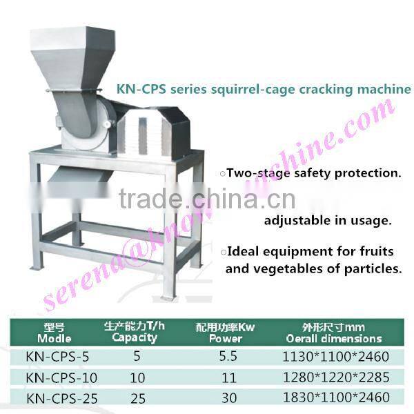 apple cracking machine/fruit shredder/food crusher