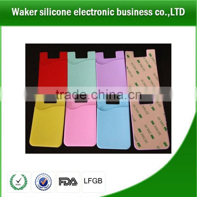 custom logo print silicone business card holder