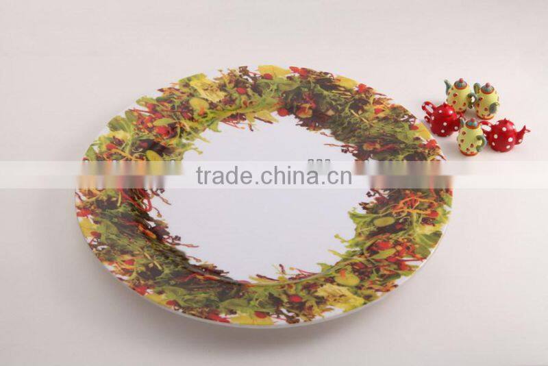 kids melamine plate, crockery serving dishes, summer style, pineapple printed