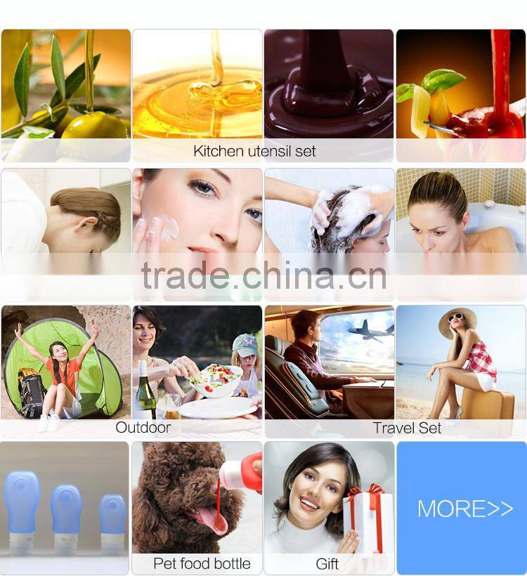 TSA approved BPA Free silicon travel set bottles