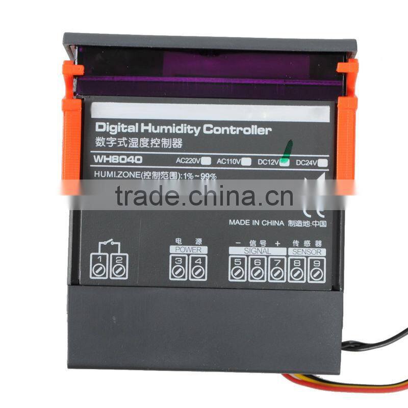 12V Digital Air Humidity Control Controller WH8040 Range 1%~99% RH HM-40 Type