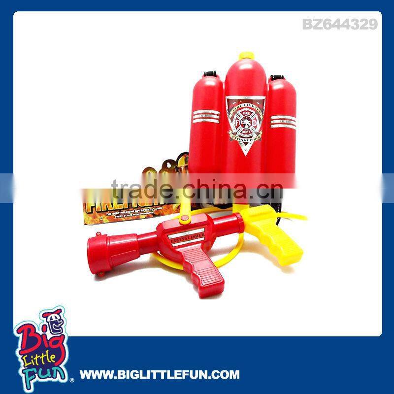 Fireman toy set with fireman helmet