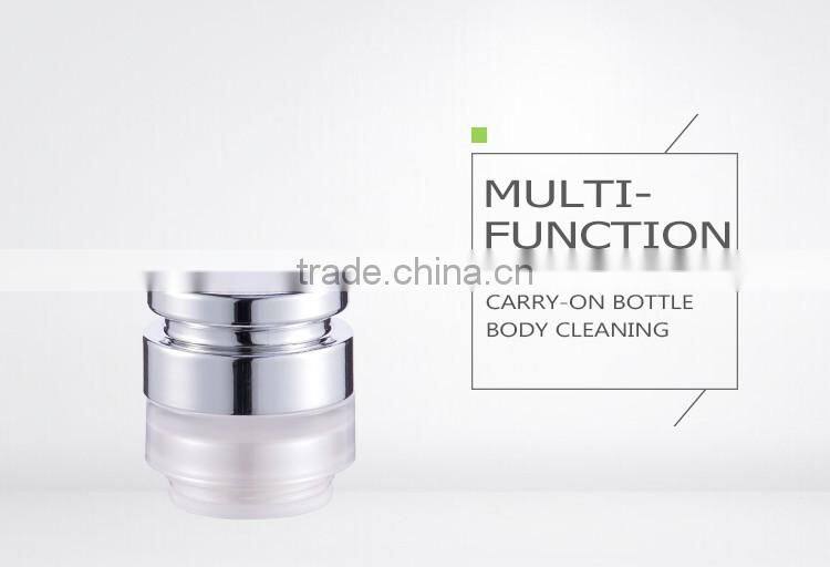 Alibaba wholesaler empty skin care cream acrylic aluminum jars for cosmetics