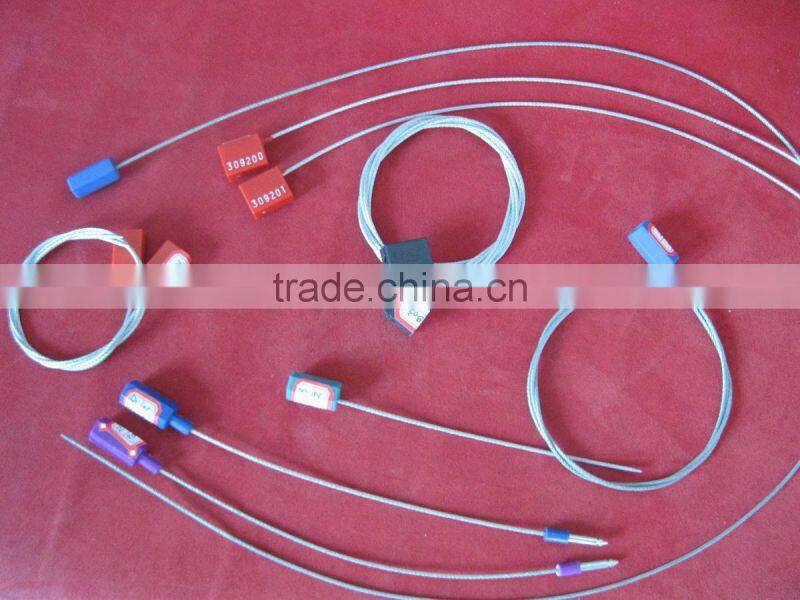 cable sealing grommets, plastic bank security seal, with scannable UPC