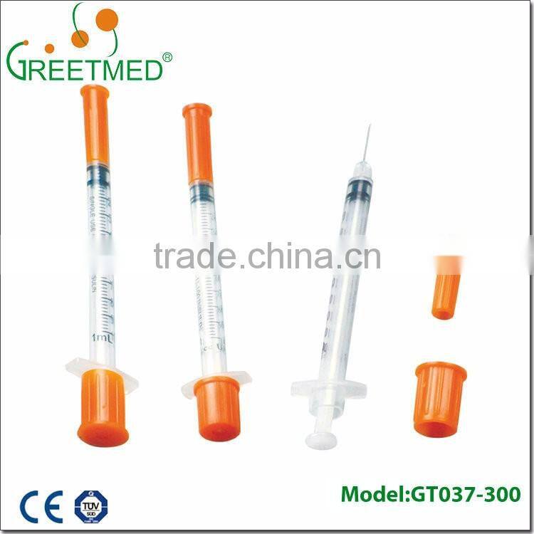 Greetmed Insulin Syringe Insulin Syringe 0.5ml Disposable Safety Insulin Syringe