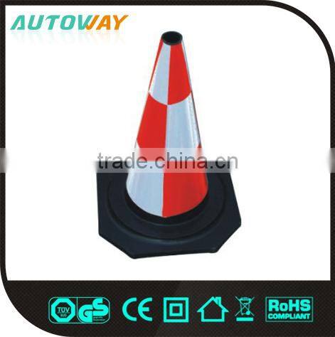 50 cm good quality reflective rubber traffic cones