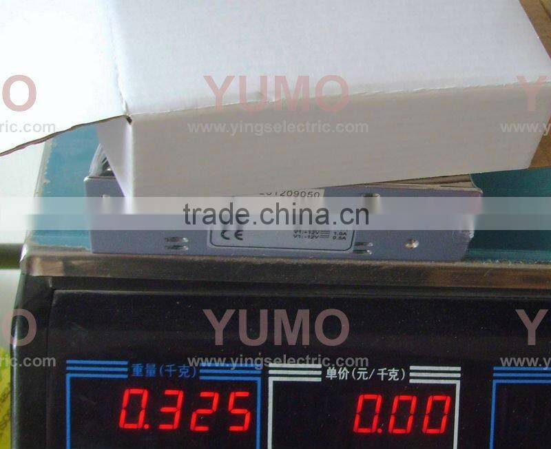 YUMO 30Watt 5VDC 12VDC Triple Output Switching Power Supply