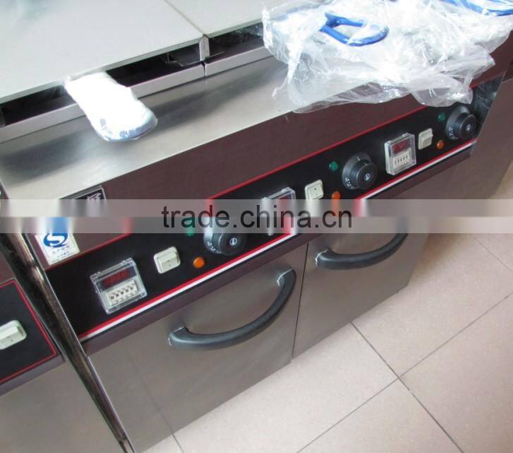 Hot Sale Electric 3-tank Fryer (3-Basket)(Freestanding Type) DF-26-3(0086-13632272289)