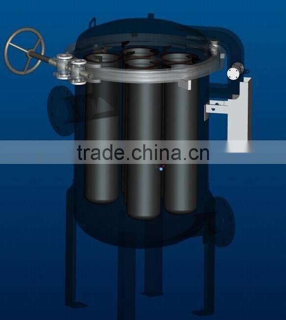 Quick Open Design,Stainless steel multi bags filter housing