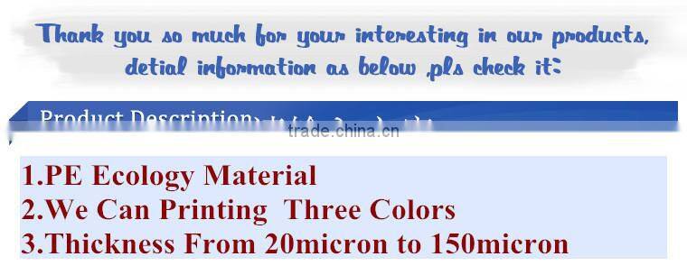 big size LDPE film color printing/packing plastic printed bag