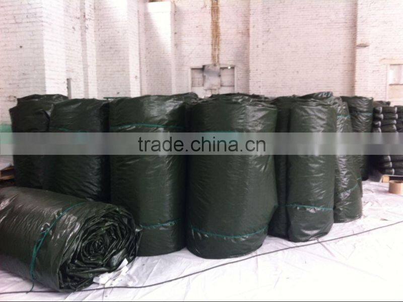 paddy rice gas proof Tarpaulin, covering PVC laminated tarp, dark green polyester tarpaulin