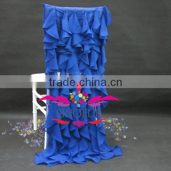 Navy blue wedding chair covers manufacturers