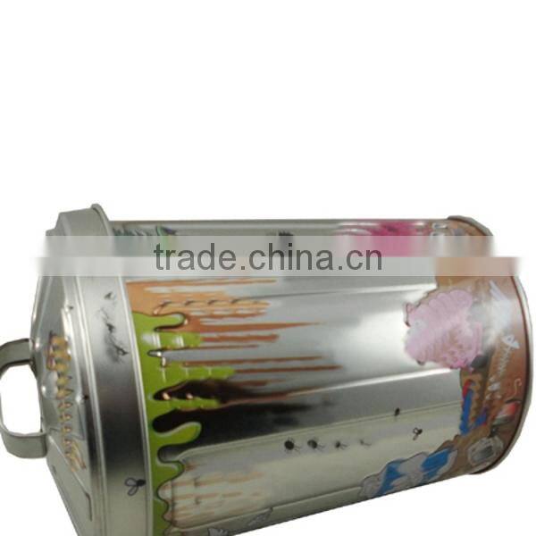 round embossed metal tin boxes