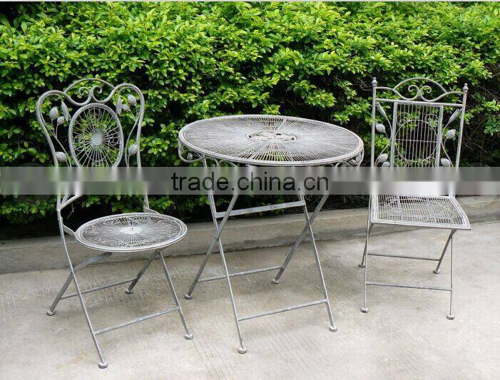 Antique grey garden iron shabby chic furniture