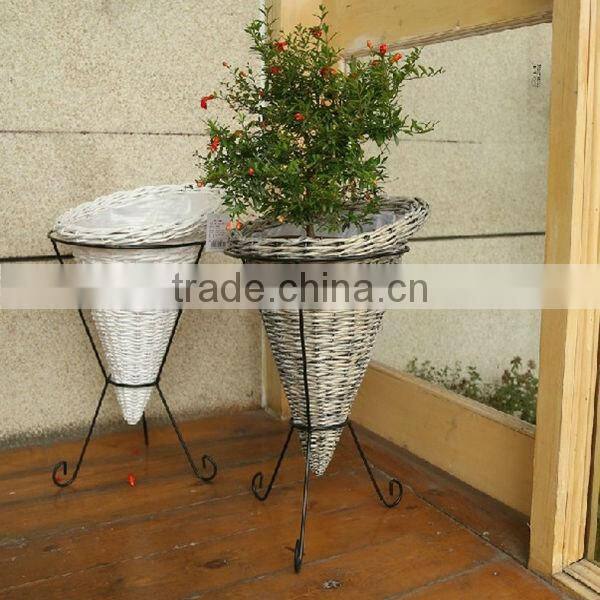 100%handmade craft exquisite wicker decorated flower girl baskets