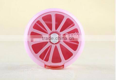 cy273 Health Care Medicine Pill Box lemon Shaped Sort Vitamin 7 Day Weekly Holder Tablet Storage Case Container Cases Travel