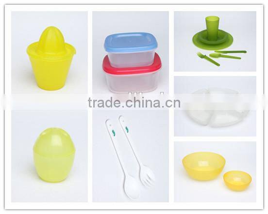 BPA free round salad bowl christmas lastic plate