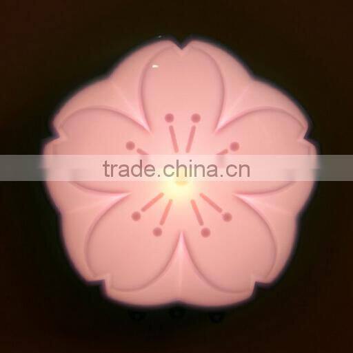 Plug Romantic Sakura Adjustable Voice Light Motion Sensor Led Night Light