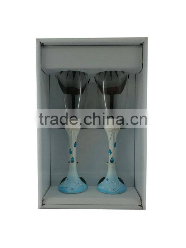 blue starfish champagne toasting flutes wedding souvenirs 2014