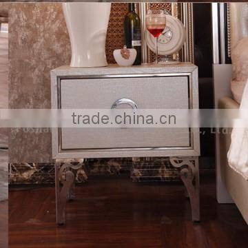 Modern metal frame bed end stool
