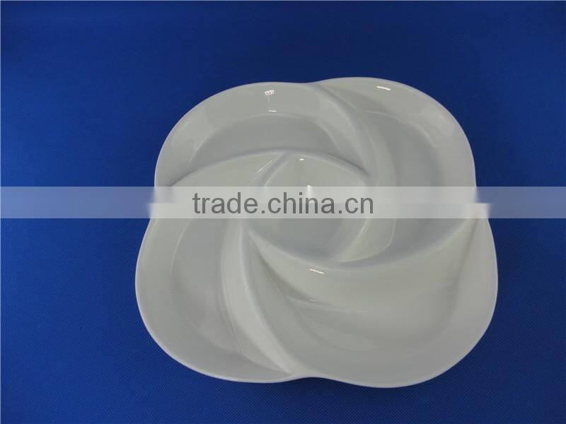 wholesale porcelain disposable divider plates