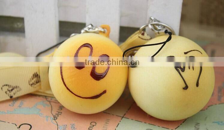 best gift for christmas artificial imitated fake key replica faux lovely Silicone bread food pendant phone chain