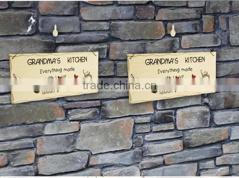 Decorative diy kids door plate,home deco wood doorplate