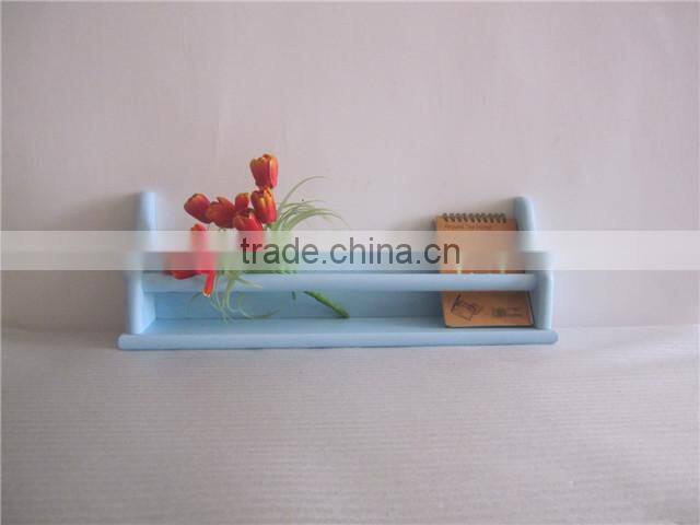 Red decorative wall shelf Wood nursery wall shelf