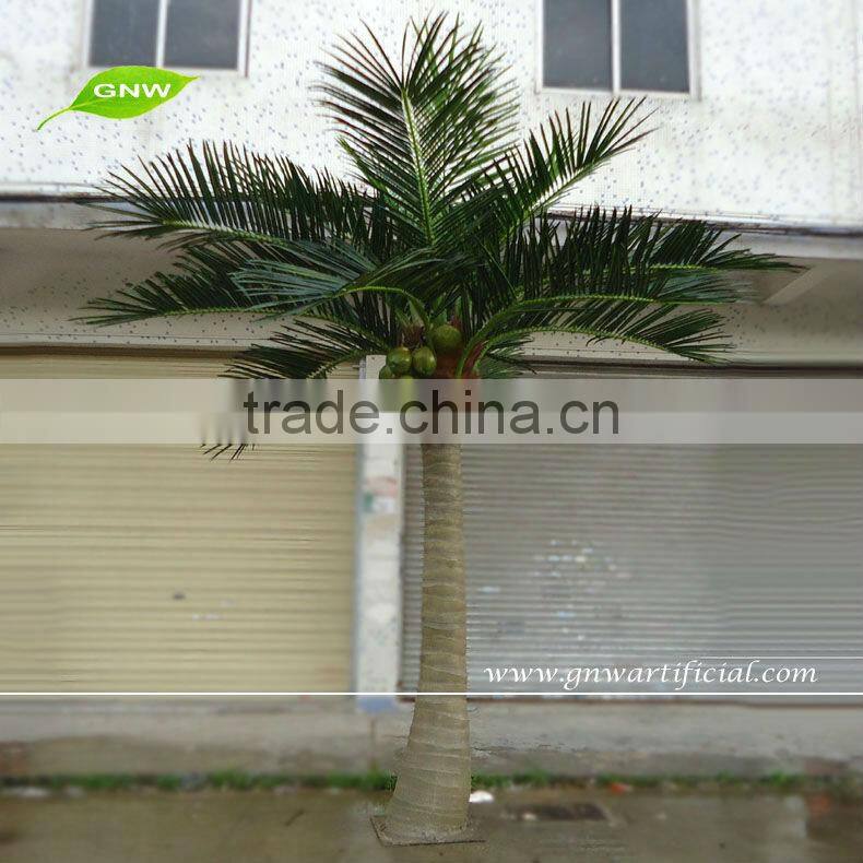 APM027 GNW Plant artificial coconut tree for Sale 16ft High for hotel decoration indoor use