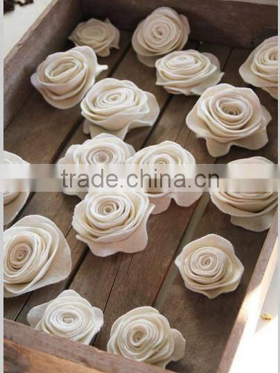 2017 high quality new products hot sale interior home party decoration handmade felt cheap artificial flower rose
