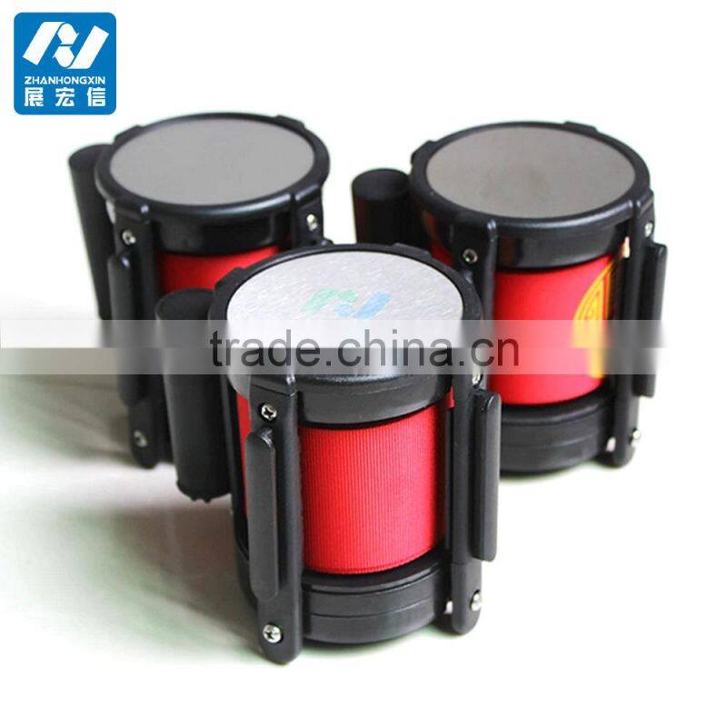 3m Plastic retractable belt mechanism four ways stanchion belt cassette