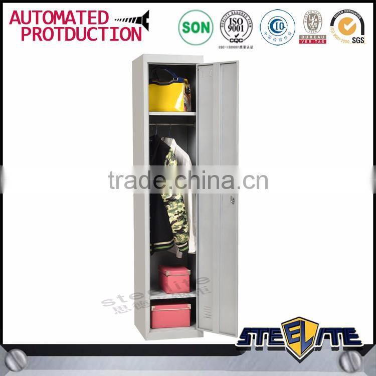 Single door metal locker wardrobe steel locker cabinet