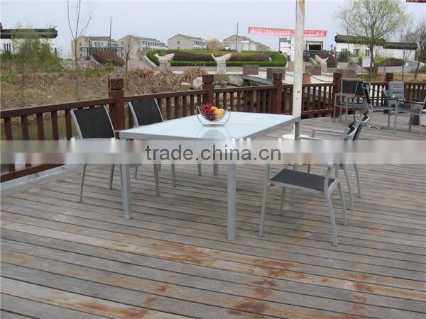 Cheap sling chair dining set