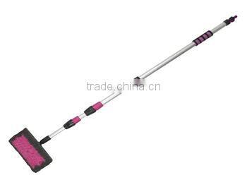 2015 New Hot Microfiber Soft Bristle Telescopic Car Wheel Wash Dust Detailing Cleaning Brush Flow Through Brush Series