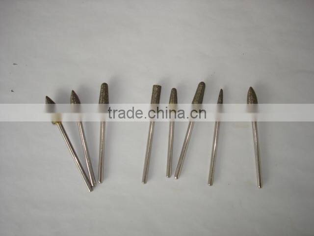 Sintered diamond carving burs