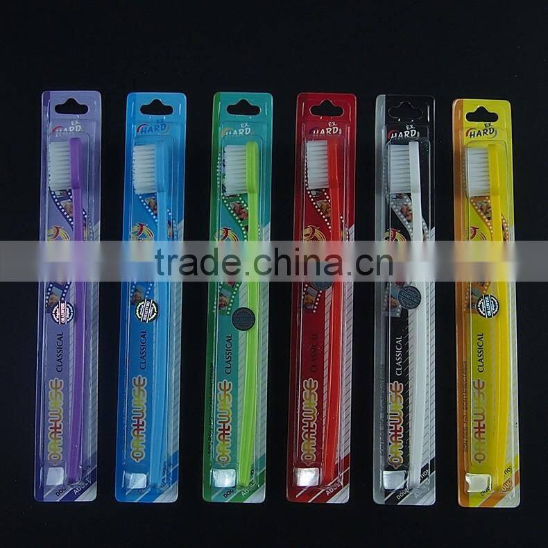 Friendly wood high quality micro cleaning tooth brush with nylon bristles