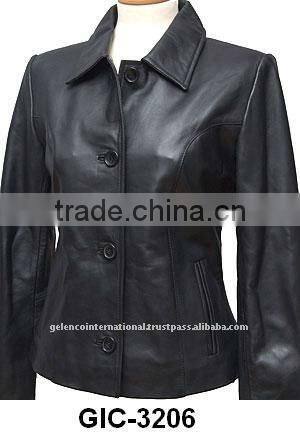 Leather blazer