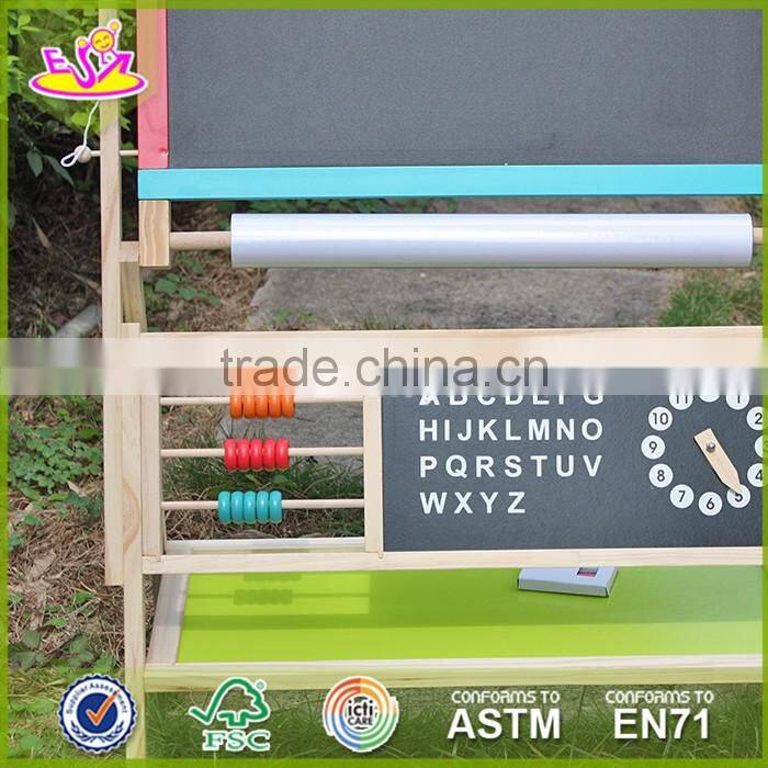 2017 New design wooden magnetic drawing board high quality wood kids drawing board best wood drawing board for toddlers W12B103